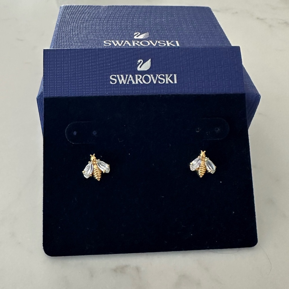 Swarovski Bee Earrings NEW!